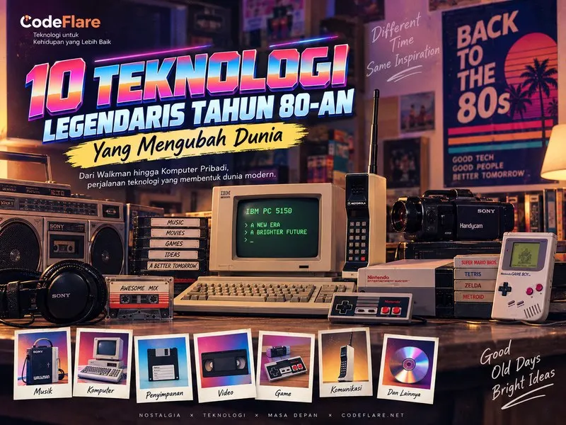 10 Teknologi Legendaris Tahun 80-an yang Mengubah Dunia