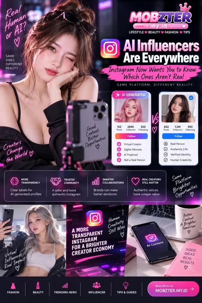 AI influencers on Instagram and the new AI-generated profile label
