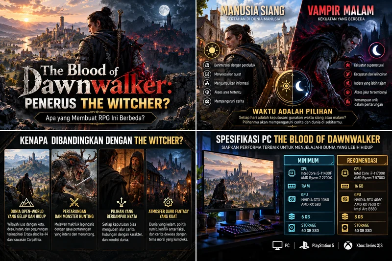 The Blood of Dawnwalker Layak Disebut Penerus The Witcher? Ini yang Membuatnya Menarik