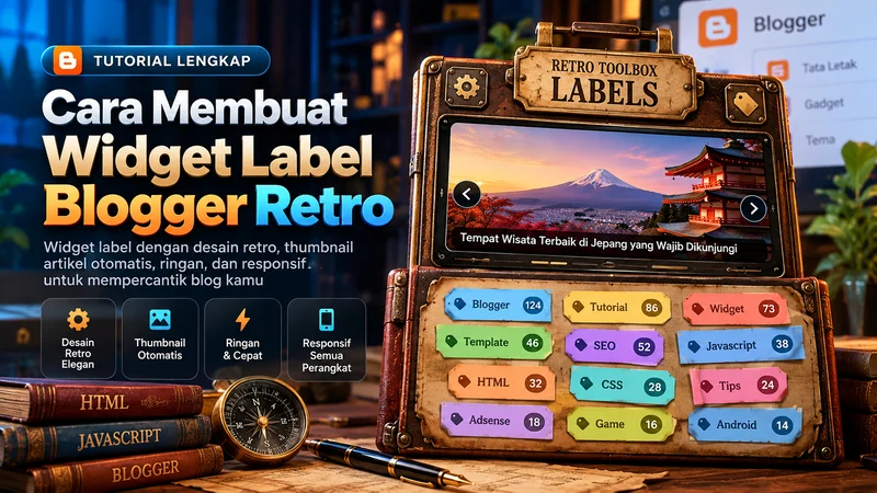 Cara Membuat Widget Label Blogger Retro dengan Slideshow Artikel Lama Cara membuat Widget Label Blogger Retro dengan slideshow artikel lama