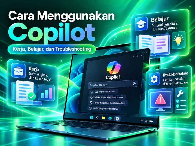 Cara menggunakan Copilot untuk kerja belajar dan troubleshooting Windows 11
