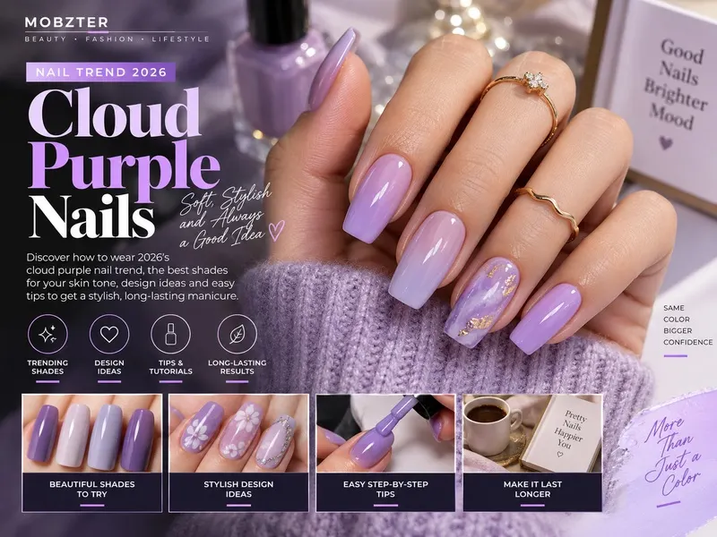Cloud Purple Nails: How to Wear 2026’s Soft Lavender Manicure Trend