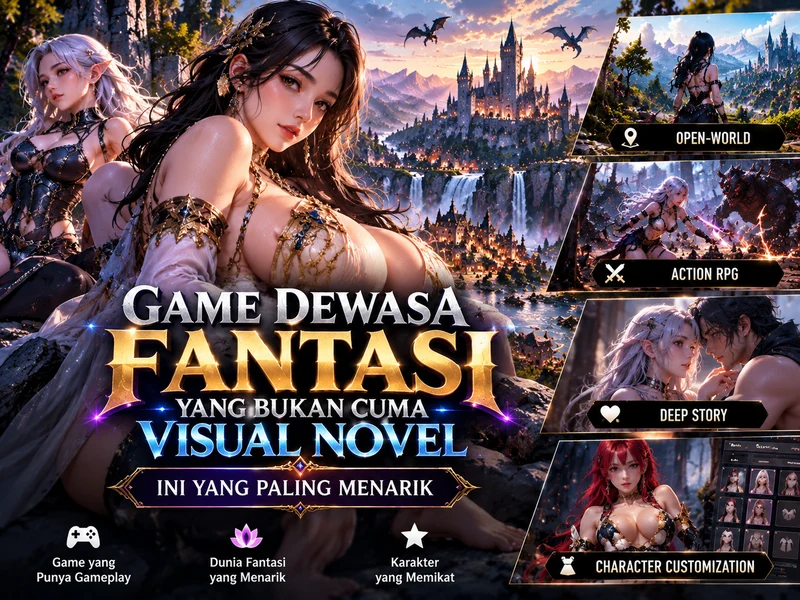 Open world dan action RPG pada game dewasa PC modern