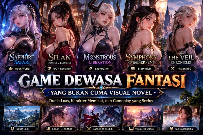 Pilihan game dewasa fantasi dengan karakter dan gameplay serius