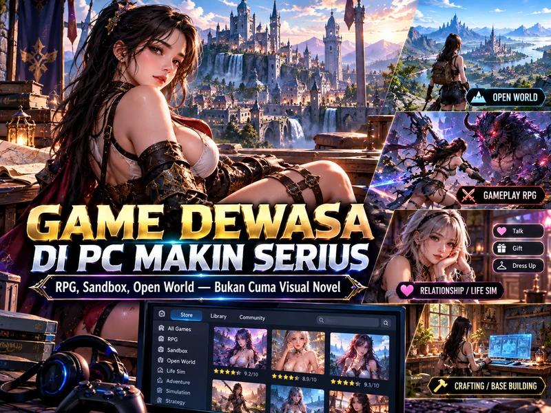 Game Dewasa di PC Makin Serius: RPG, Sandbox, dan Open World Mulai Jadi Standar Baru