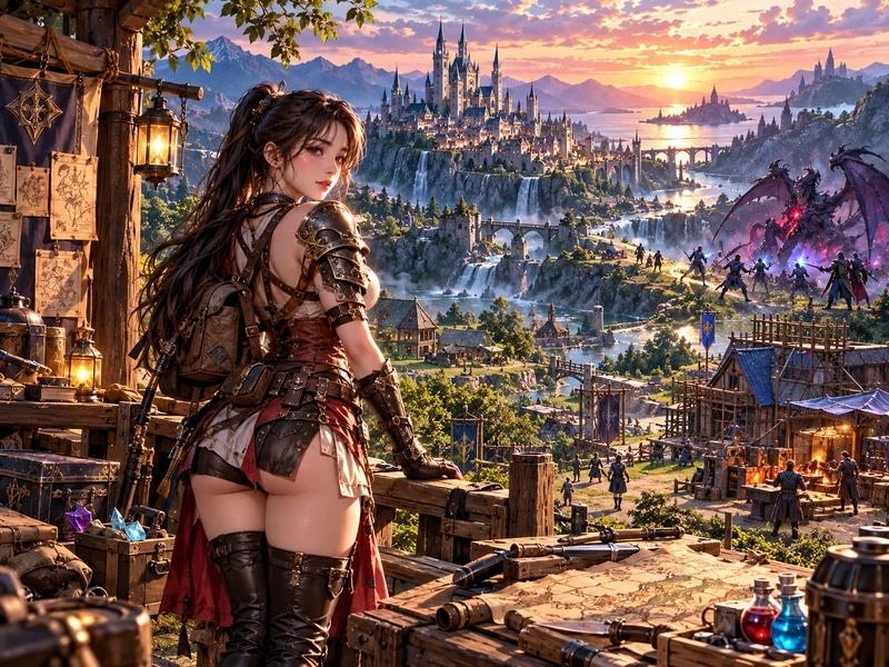 RPG progression, quest, crafting dan dunia fantasi pada game PC