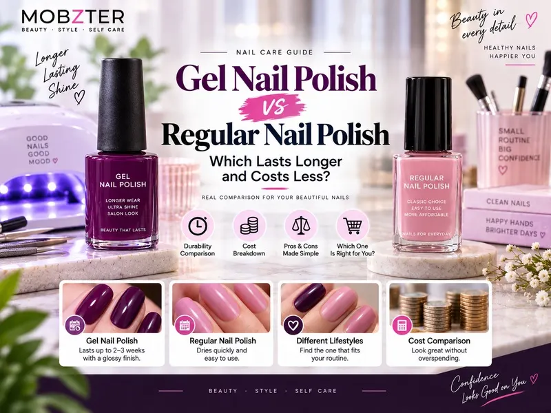 Gel vs regular nail polish lifestyle comparison