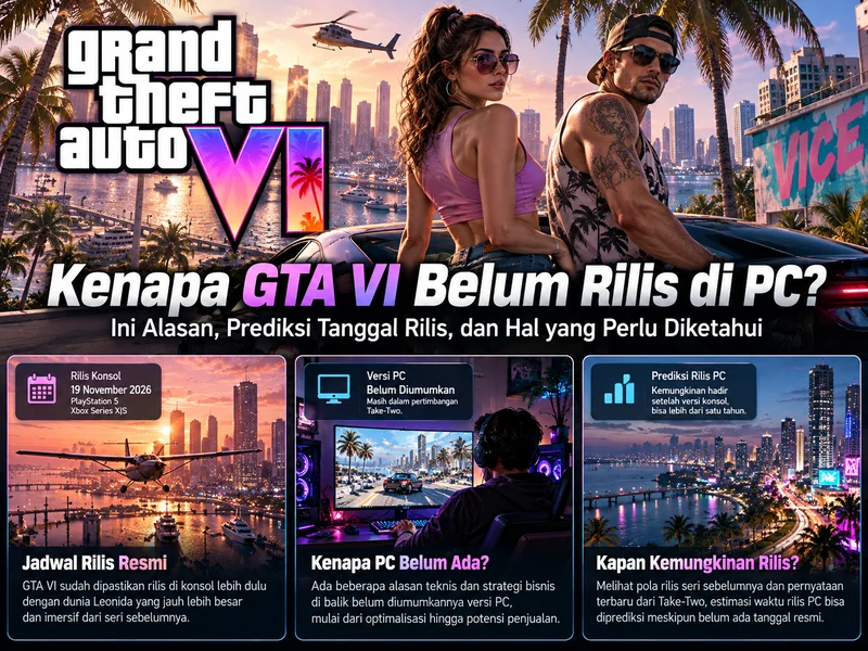 Prediksi realistis kapan GTA VI versi PC bisa dirilis