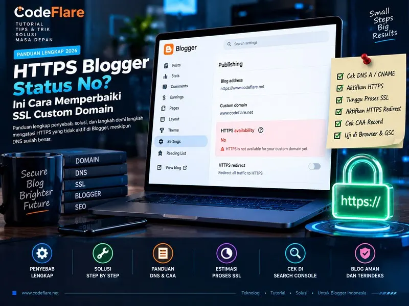 Troubleshooting status No dan Pending HTTPS Blogger