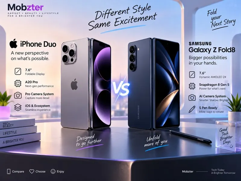 Perbandingan ekosistem dan value iPhone Duo dengan Galaxy Z Fold8