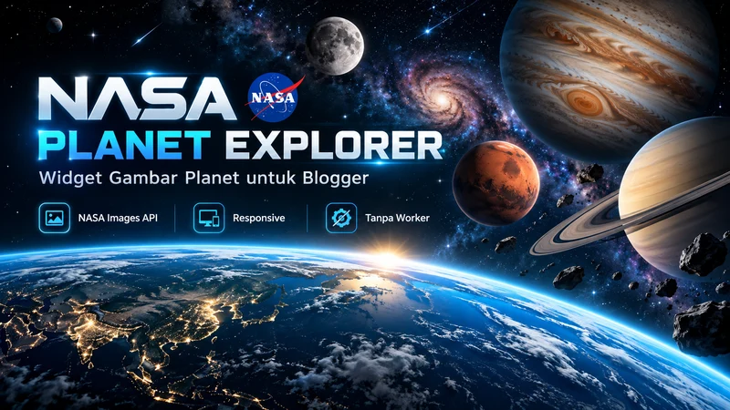 NASA Planet Explorer widget gambar planet terbaru untuk Blogger