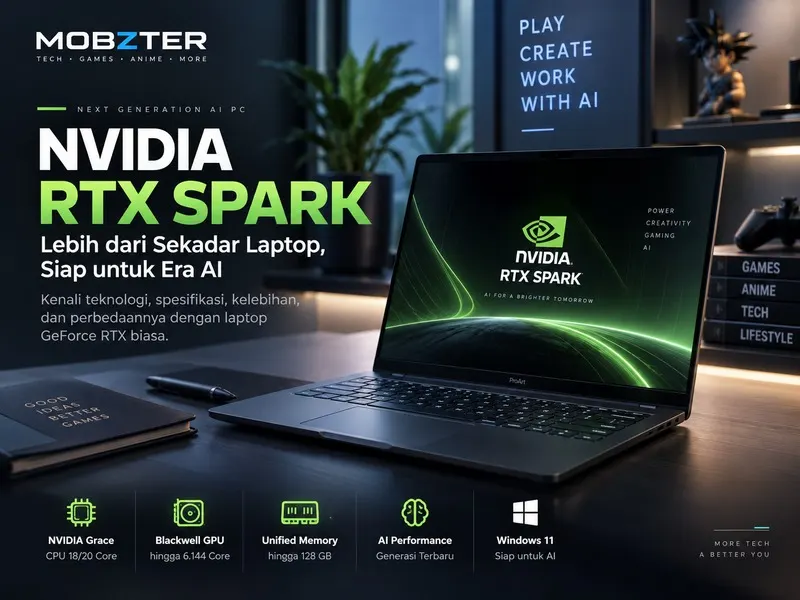 Apa Itu NVIDIA RTX Spark? Bedanya dengan Laptop GeForce RTX Biasa