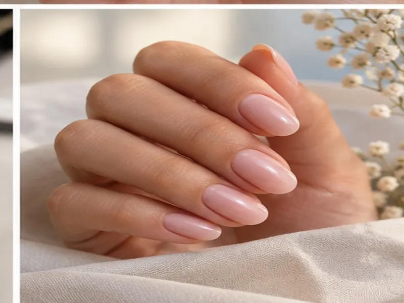 Oval nail shape with softly rounded edges