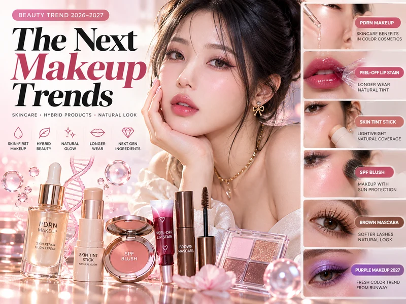 PDRN makeup trend overview with hybrid skincare and color cosmetics