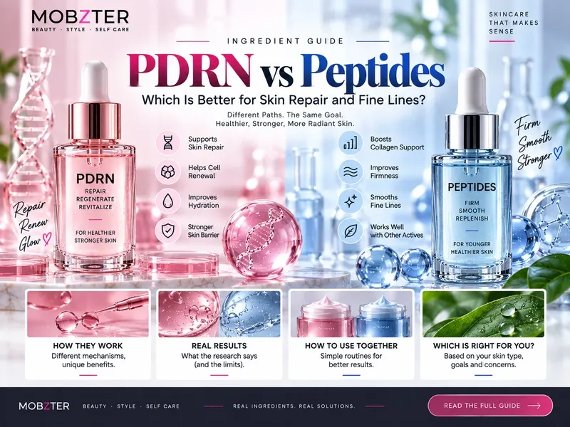 PDRN and peptide skincare benefits comparison