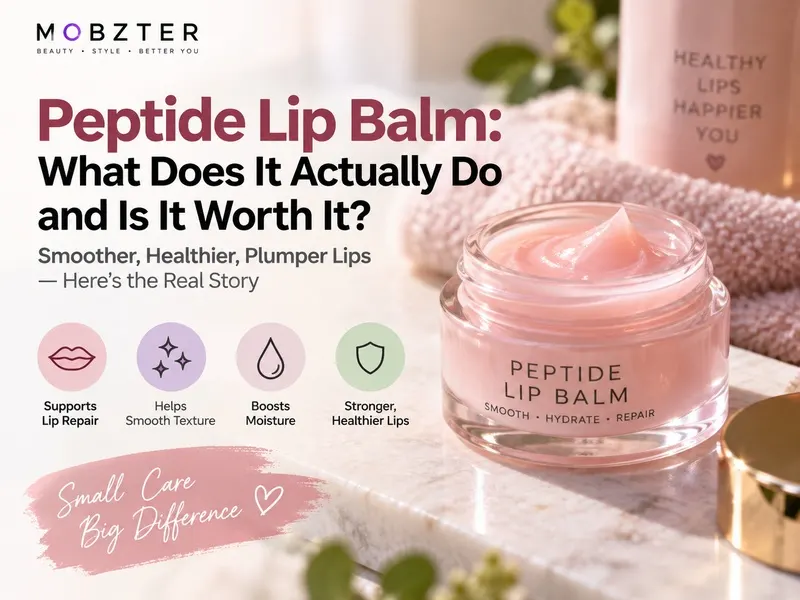 Peptide lip balm benefits for smoother and healthier-looking lips