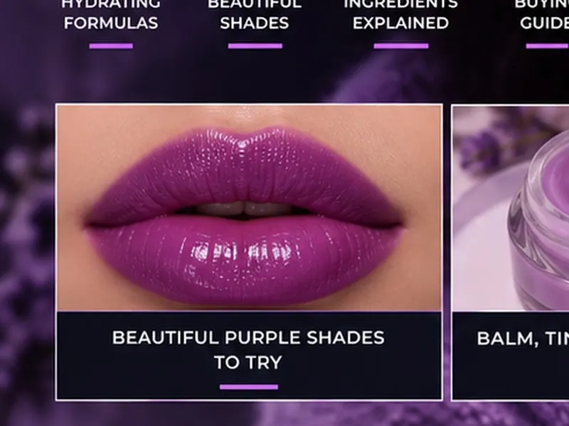 Purple lipstick shades for dry lips