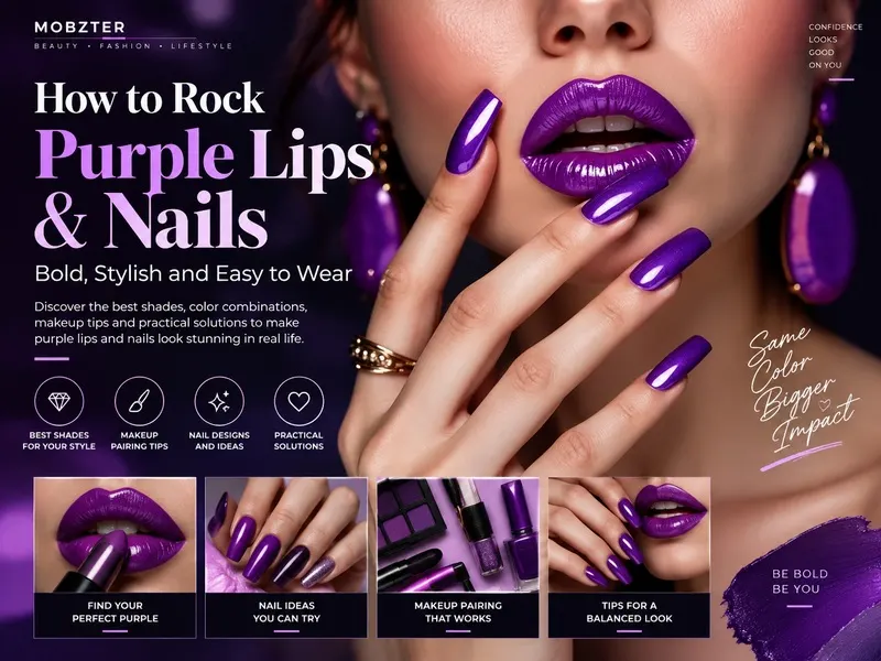 How to Wear Purple Lips and Nails: Shade Matching, Makeup Tips and Easy Fixes