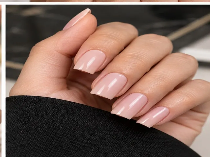 Square nail shape with straight sides and flat tips