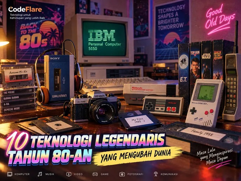 Komputer game console telepon seluler dan teknologi komunikasi era 80-an