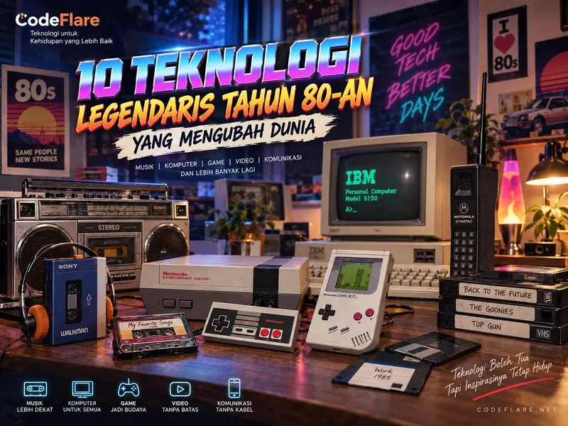 VHS Game Boy Walkman komputer pribadi dan teknologi legendaris era 80-an