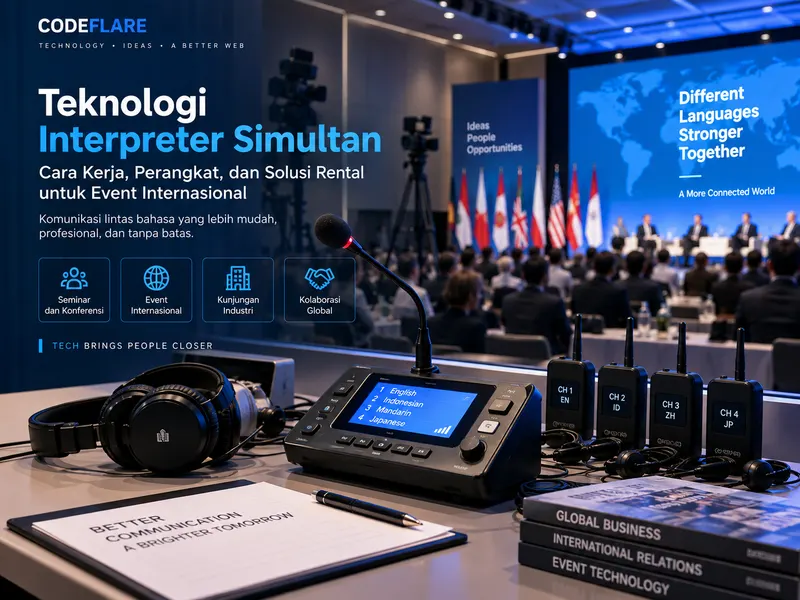 Teknologi Interpreter Simultan: Cara Kerja Sistem Penerjemah untuk Seminar dan Event Internasional